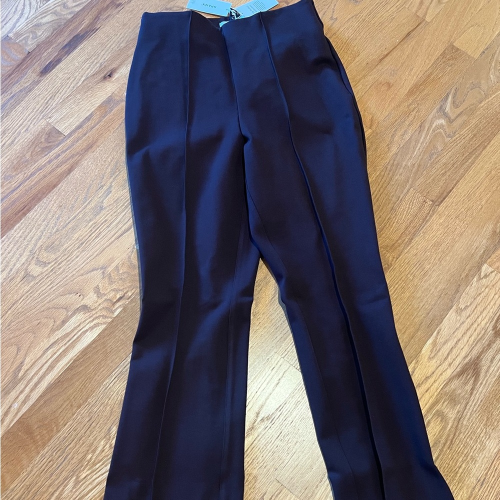 SPANX Micro Flare Truffle Deep Chocolate Brown Pants Sz M NWT - Picture 7 of 7